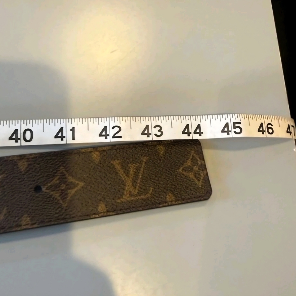 Louis Vuitton Reversible Brown/ Black (Unisex) Monogram LV Logo Belt Size 95/38 - Picture 4 of 8